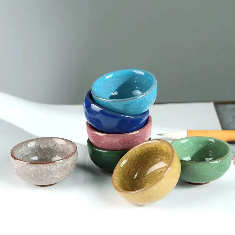 Ice cracking glaze Tea Cup puer tea cup Dehua Ceramics Teacup Chinese Kung Fu Cups Chinese Porcelain Gift