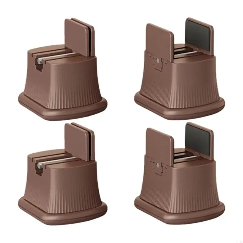 Packung mit 4 drehbaren Möbelbeinpolstern mit Kugellager für sanfte 360-Grad-Drehung und Höhenschutz B03E – Detail 8