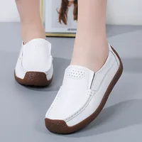 Spring Autumn Light Women's Flat Shoes 2022 New Comfort Plus Size White Women's Vulcanize Shoes Hollow Casual Women Loafers 1