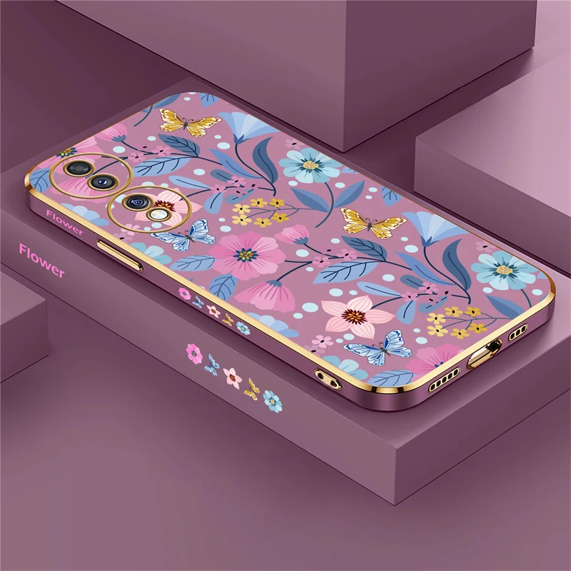 Floral Silicone Soft Pattern Phone Case Cover