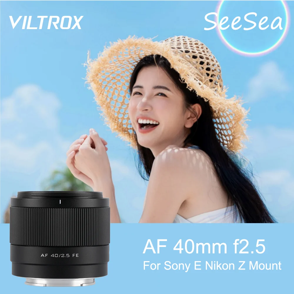 VILTROX 40mm F2.5 E 렌즈 니콘 Z 렌즈 카메라 렌즈 풀프레임 자동 초점 인물 사진 브이로그 렌즈 (니콘 Zf Zfc Z6 Z7 Z8 호환)