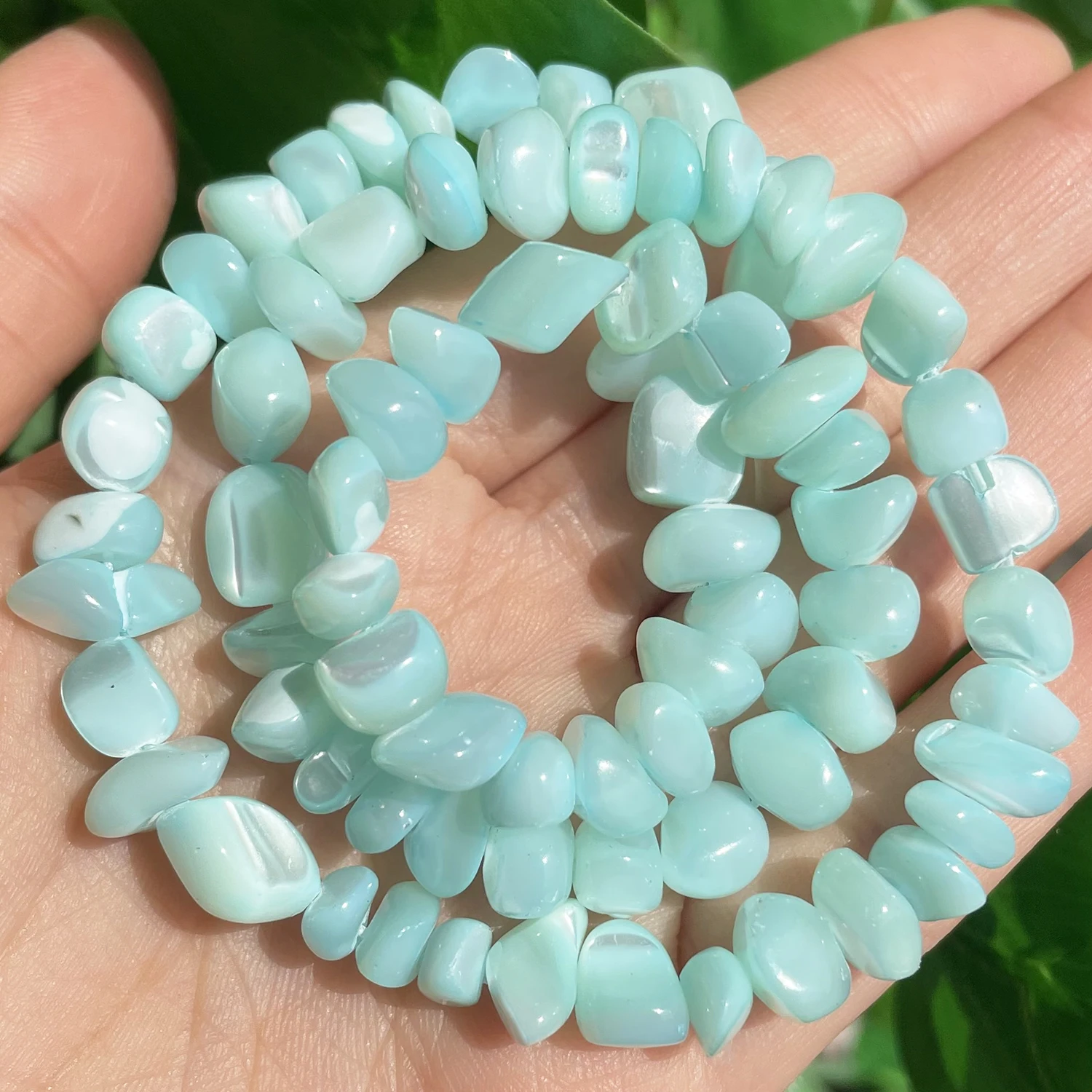 Natürliche Shell Perlen Bunte Unregelmäßigen Mopp Mutter der Perle Lose Spacer Perlen für Schmuck Machen DIY Charme Armband Halskette – Detail 12