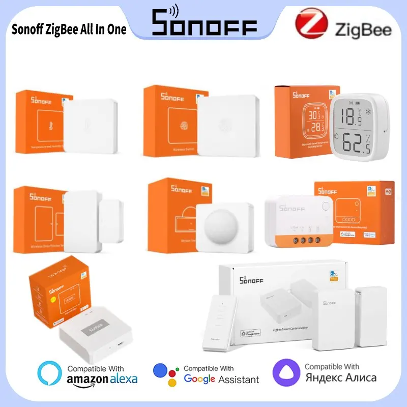 

1pc Sonoff ZigBee Motion Sensor Wireless Door Window Sensor Wireless Switch Temperature Humidity Sensor Works With Sonoff Bridge