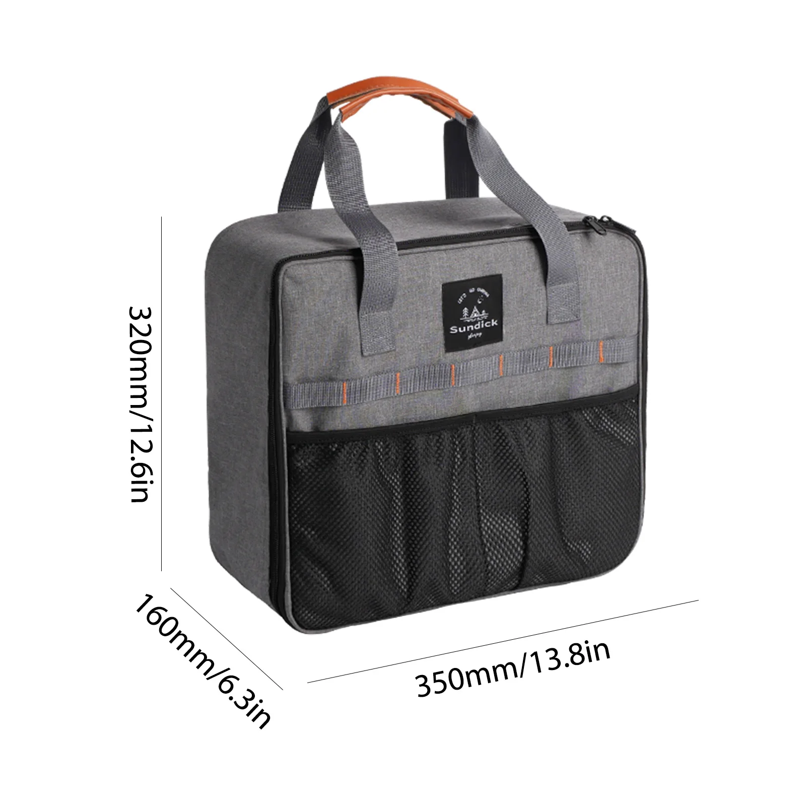 Portable Outdoor Stove Bag Wear Resistant Waterproof Cookware Utensils Organizer Protective Sleeve for Cassette Furnace Gas Tank