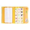 Electronic Learning Book, Birthday Gift Funny  Children Sound Book Arabic Cartoon Pattern Interactive  for Travel Orange 6