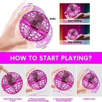 Original Patented Flying Ball Spinning Hand Controlled Drone 360 ° Rotation Mini with LED Lights Fun Christmas Gift for Children 2