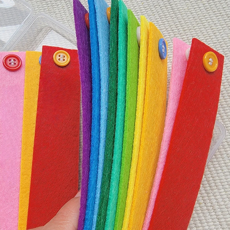 Educational Operation Kindergarten Mate 10pcs/20pcs/30pcs Felt Toys Teaching Aids Button Bracelet Diy Montessori Early Education - 3