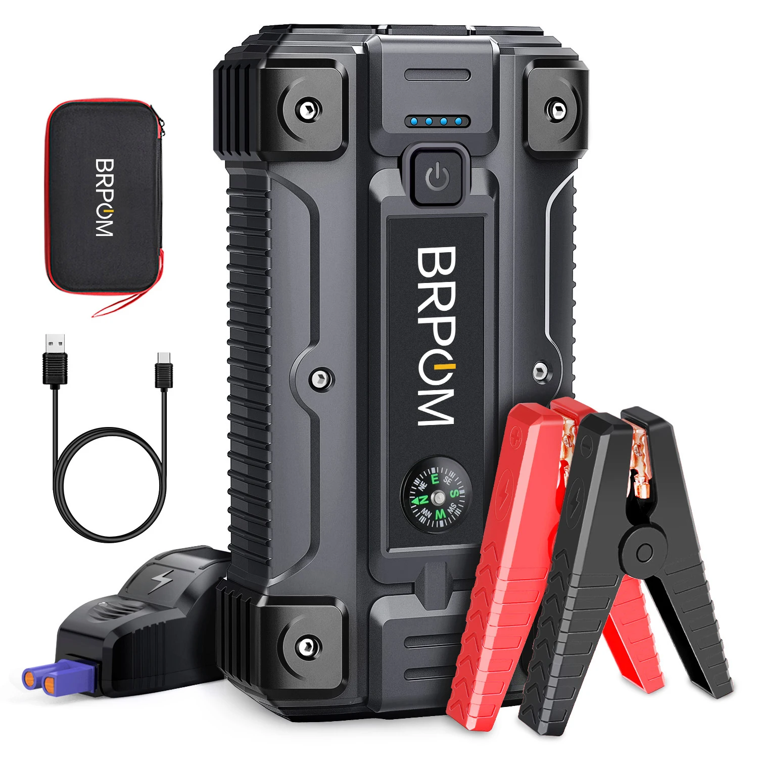 BRPOM Car Jump Starter 3000A 23800mAh Car Battery Powerbank Auto Battery Booster Charger External Starting Device car jump starter,jump starter,car battery charger,portable battery charger