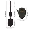 New Folding Survival Shovel Mini Lightweight Steel Trenching Tool Shovel With Oxford Cloth Bag For Garden Mountain Climbing 6