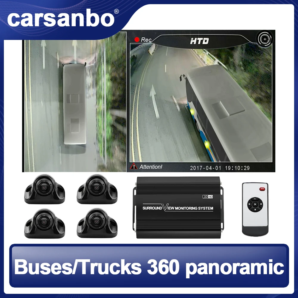 Carsanbo Car 360 ° Surround Bird's Eye View Camera System 3D 1080P