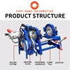 220V Hand Push Type Butt Welding Machine Fusion Welding Machine Pipe Hot Melt Machine Precision PE Butt Fusion Welder 6