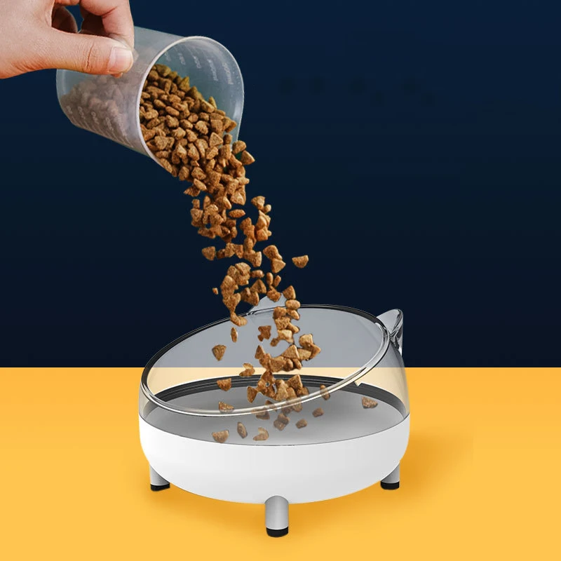 

Pet Cat Bowl Four-legged Cat Ear Stainless Steel Feeding Bowl Cat Dogs Feeder Anti-slip Pet Dish Bowls Pet Suppies