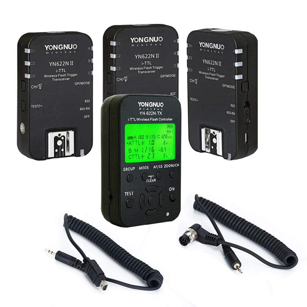 YONGNUO YN-622N-KIT Wireless i-TTL Flash Trigger Kit with LED Screen for Nikon ワイヤレスフラッシュトリガー ニコンYN-622NとYN-622N-TXセ d2ldlup Amazon.com : YONGNUO YN622N II Wireless TTL Flash Trigger