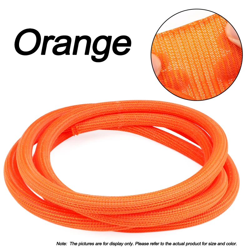 Durable Self-Closing Braided Cable Sleeve - High-Protection Wear-Resistant Insulated Wire Organizer