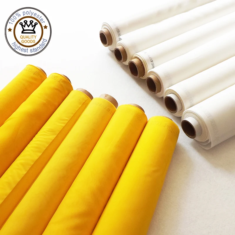 

Free Shipping! High Tension 32T 64um 330cm 50M Silk Screen Mesh Fabric for Printing White Color