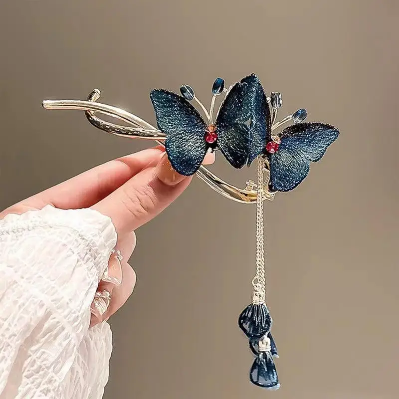 

Butterflies Hairpin Girl Hair Clips Barrettes Women Sweet Hair Ornament Rhinestone Headwear Fashion Hair Clips Hair Accessories