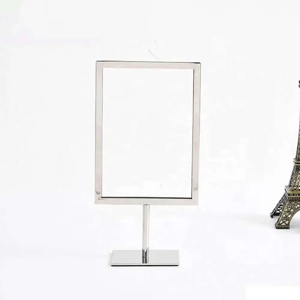 1pcs A4 Stainless Steel Advertising Billboard Poster Display Advertising Billboard Outdoor Poster Holder