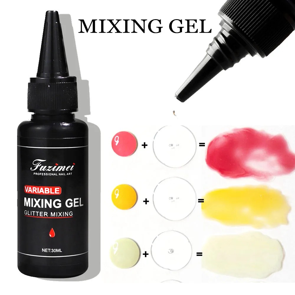30ml/jar Multifunction Blending Uv Gel Nail Glitter/powder Clear