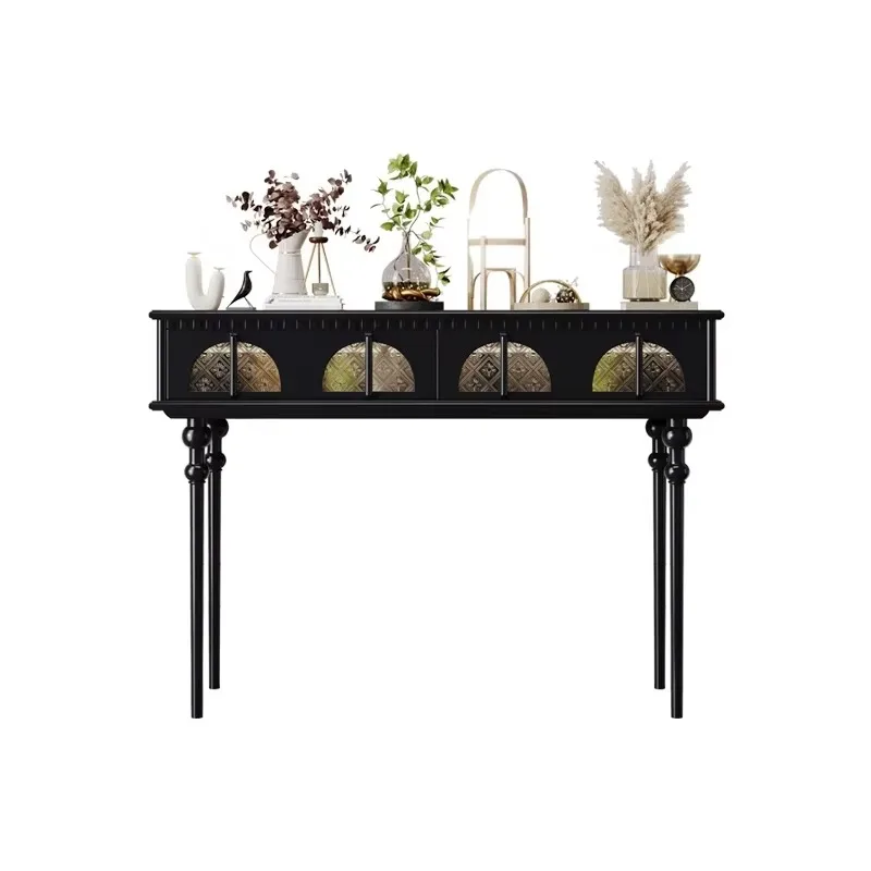 Tavolo ad angolo moderno di lusso Soggiorno Consolle in stile design vintage Ingresso Semplice Console ingresso Mobili per la casa - immagine 6