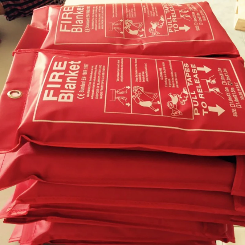 Fire blanket 2/3/4 pieces Optional Glove hook Fiberglass emergency fire blanket can be