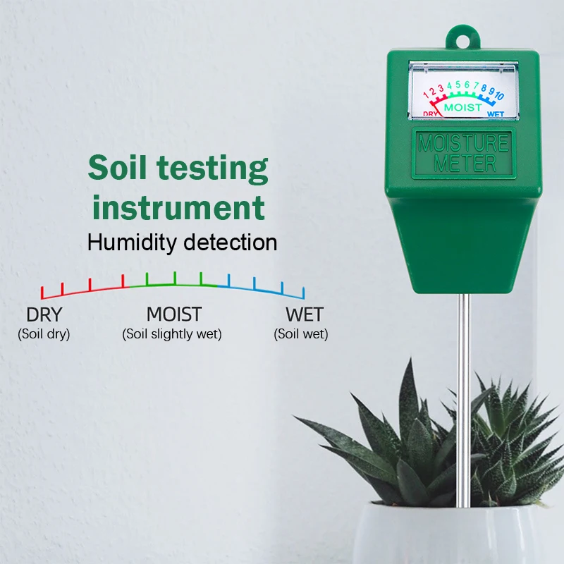 Soil Moisture Meter Flower Plant Potted Watering Test Soil Humidity Monitor Detector For Home Garden Measuring Tools