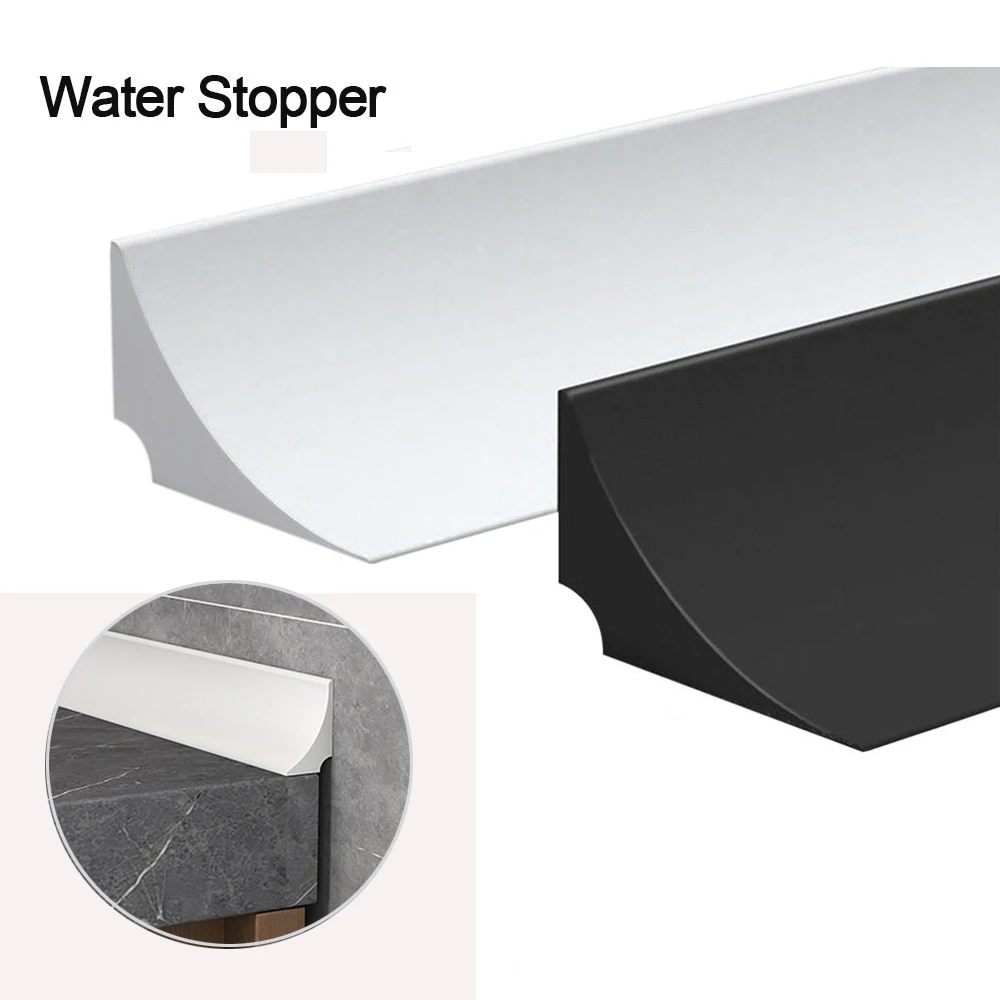 Self-Adhesive Bendable Water Retaining Strip Dry And Wet Separation Non-slip Sink Countertop Washing Machine Shower Dam Barrier