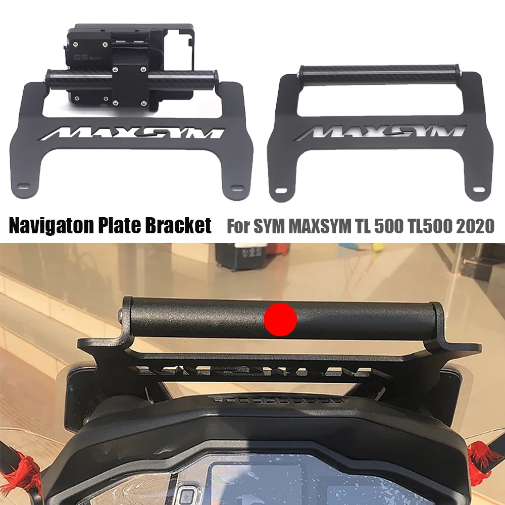 

Новинка 2020 мотоцикл Для SYM MAXSYM TL 500 TL500 Передняя подставка для телефона держатель для смартфона GPS навигация пластина Кронштейн
