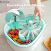 JOYMOOP Fruit Cleaner Spinner JOYLOOP, Large Fruit Washer Spinner, Fruit Cleaner Spinner with Washer Bowl, Spinner Washer 3