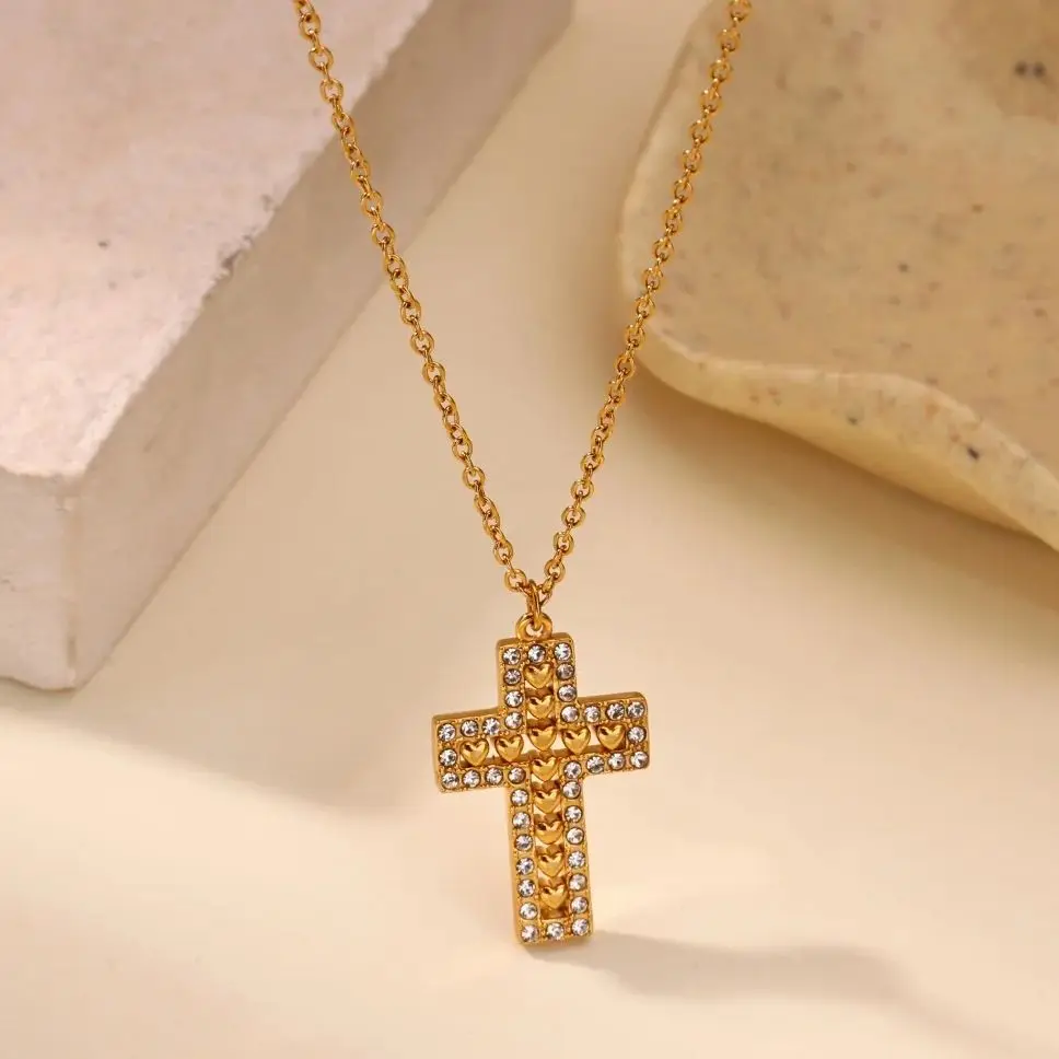 Mary Virgin Necklace Stainless Steel Long Collars For Women