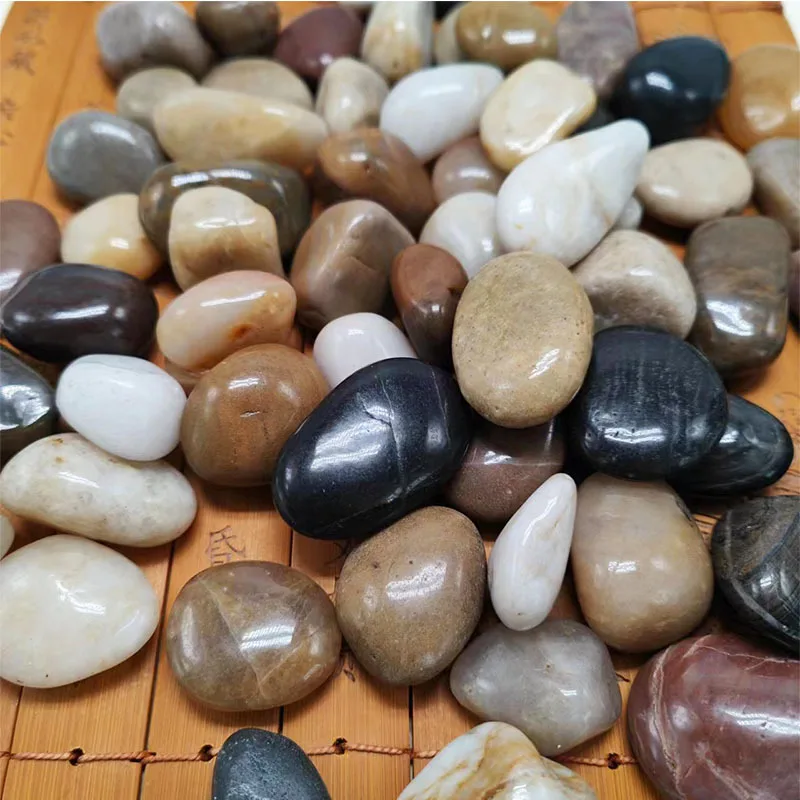 10Pcs Black Rainstone Courtyard Creative Paves The Way Ciottoli Lucidati Garden Landscape Engineering Pavimentazione Fishbowl Decoration