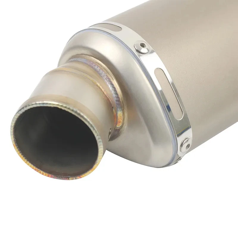 Motorcycle Exhaust Muffler Pipe 51mm Universal 310 370 440 mm 100cc-1000cc ATV GP Scooter For fz6 pcx125