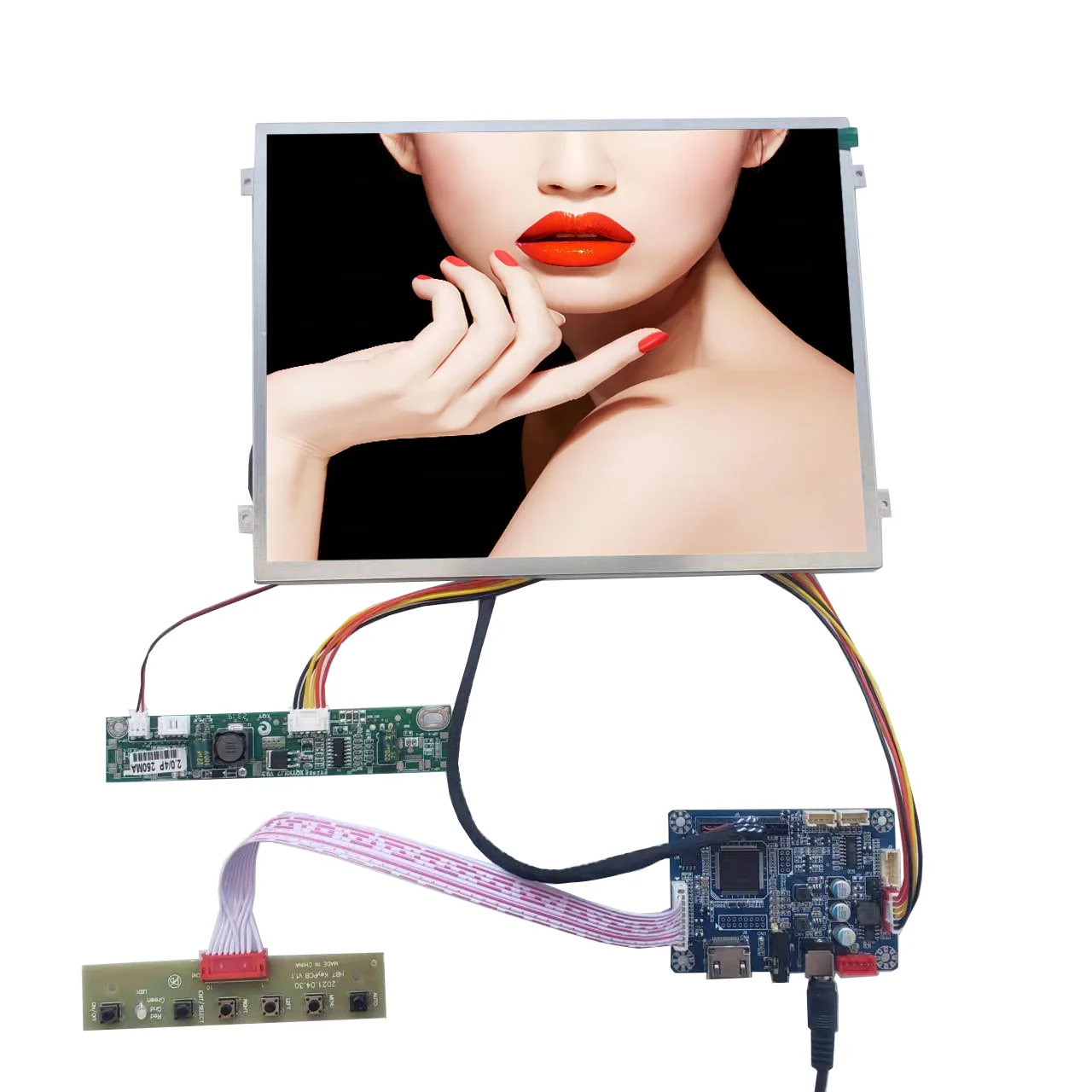 

CS10436DA-10 CAISON 10.4 inch 1000nits resolution 1024x768 lcd screen with rtd2513A controller board input LVDS speaker output