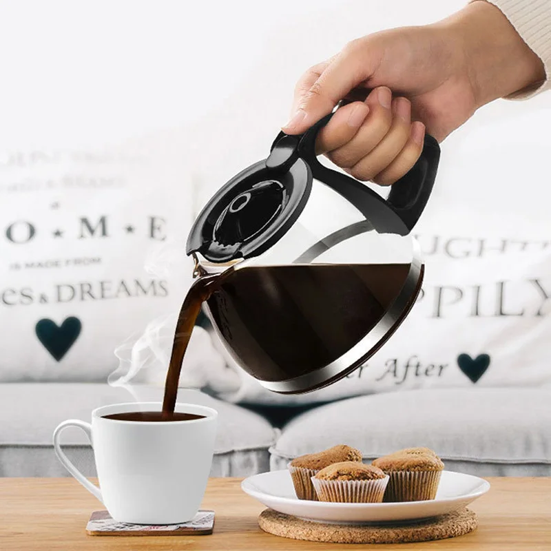 Automatic America Drip Coffee Maker 750ml Large Capacity Filter 110v 220v Desktop America CafÉ Americano Machine 3