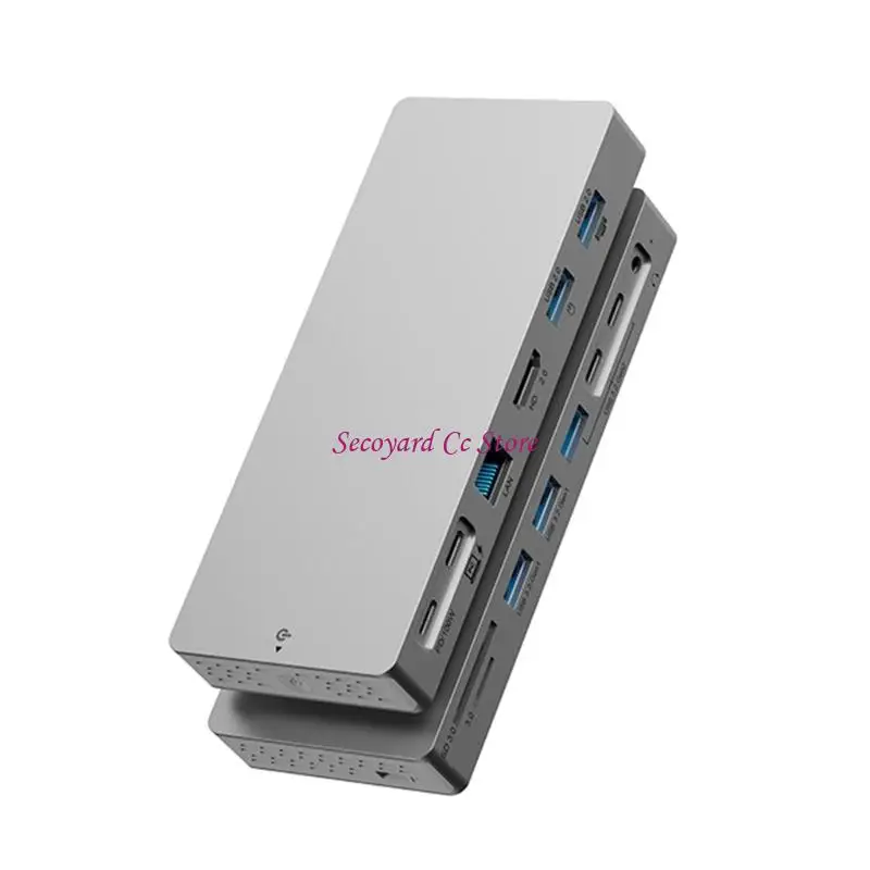 N3UC 이더넷 HDTV 및 100W 고속 충전 기능을 갖춘 전문 USB C 확장 허브