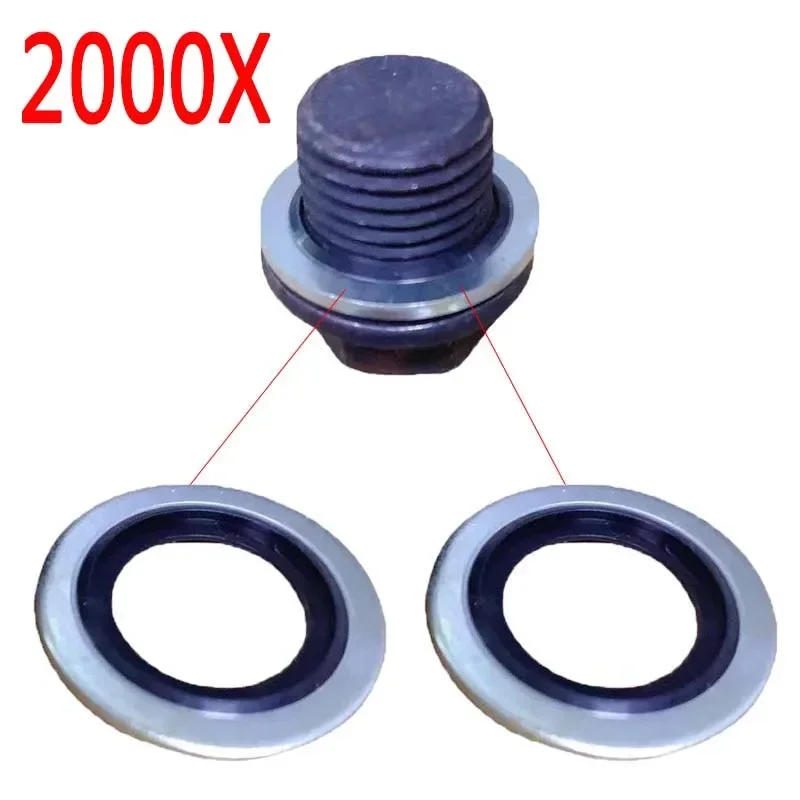 

2000X Car Oil Sump Drain Plug Sealing Rings For Dacia Mercedes Renault Nissan Volvo