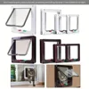 Cat Dog Door Flap Extra with 4 Way Locking Security Flap Door Weatherproof Pet Door Kit for Dog Cat Kitten Puppy Safety 4
