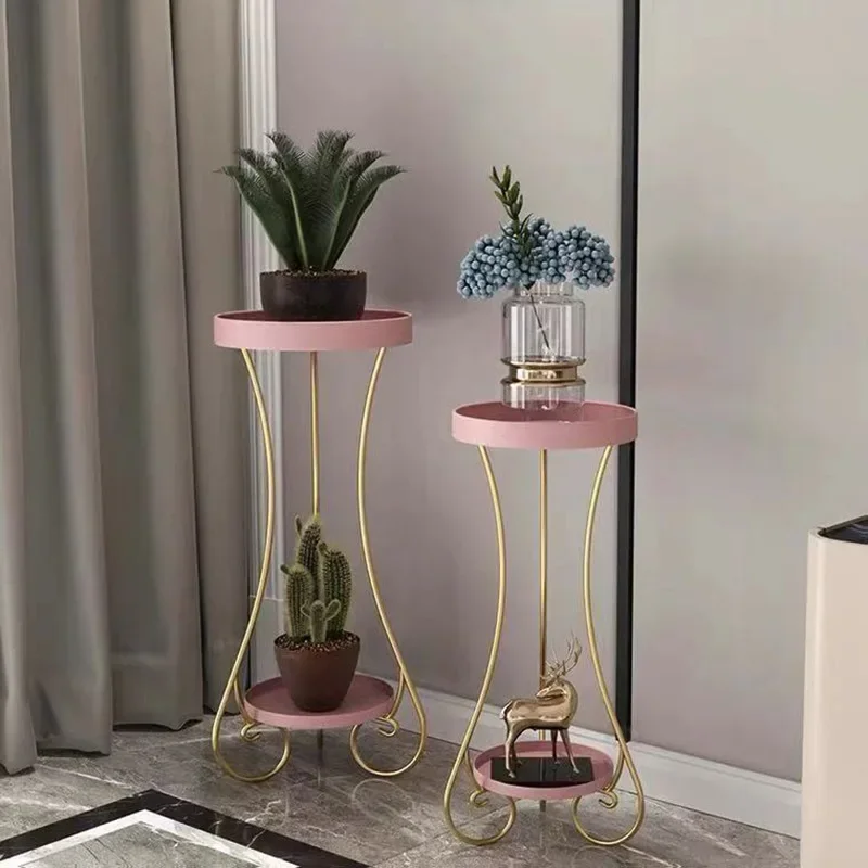 Nordic Light Luxury Minimalist Flower Stand Indoor Stand for Flowers Plant Shelf Home Floor-standing Shelf