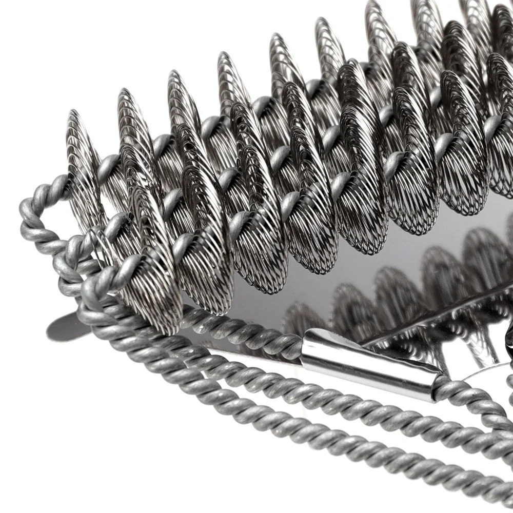 Safe Grill Brush Bristle Free BBQ Grill Brush Rust Resistant Stainless Steel Barbecue Cleaner Grilling Accessories