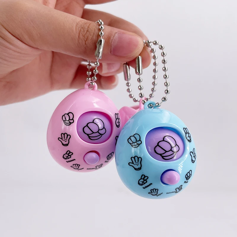 4-10Pcs Rock-paper-scissors Key Chain Pendant Toys Kids Birthday Baby Shower Party Favor Christmas Wedding Gifts Guests Reward pop keychain toys party toys toy gift filler