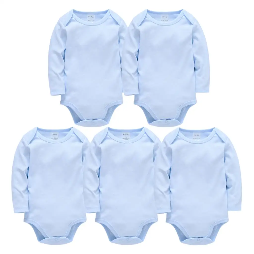 

2022 Solid White Infant Baby Clothes Onesies Long Sleeve Cotton Baby Girls Boys Bodysuit Newborn body bebe 0-24M Infant Jumpsuit