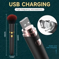 Make-up Pinsel G-punkt Vibrator Sex Spielzeug Leistungsstarke Vibrierende Vagina Nippel Orgasmus Stimulator USB Drahtlose Aufladen AV Stick Massagegerät 3