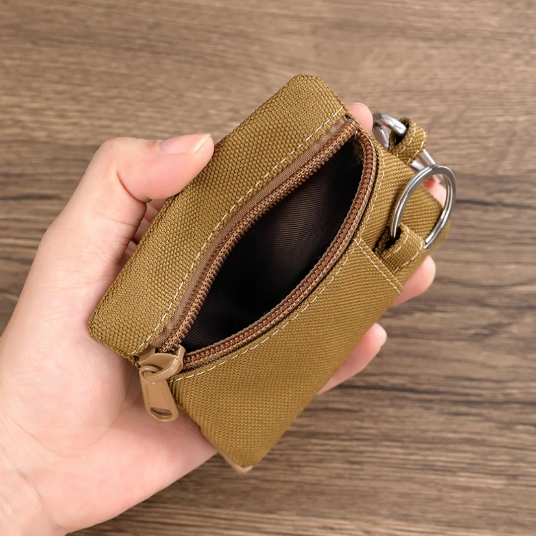 Outdoor Molle Pouch Outdoor Molle Pouch Wallet Portable Key Card Case Pouch Bag Purse With Carabiner