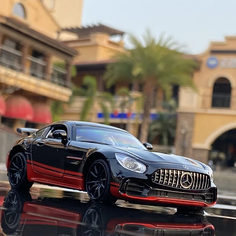 

Модель гоночного автомобиля Benzs-GT GTR из сплава, модель литая металлическая Спортивная автомобиль, модель высокой симуляции звука и фотоколлекции, детская игрушка в подарок, 1/32