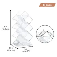 10 Grids Lipstick Storage Box Cosmetic Jewelry Box Case Lipstick Display Stand Make Up Organizer Makeup Organizer Storage Case 1
