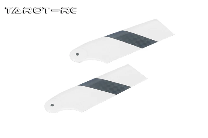 Lames de queue en fibre de carbone pour hélicoptère RC Align Trex 450 500 KDS SAB, détail du profil aérodynamique.