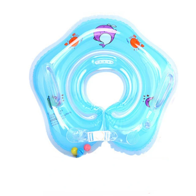 Summer Newborn Swimming Inflatable Neck Ring Baby Special Swimming Equipment Children's Double Balloon Swimming Ring Props 3
