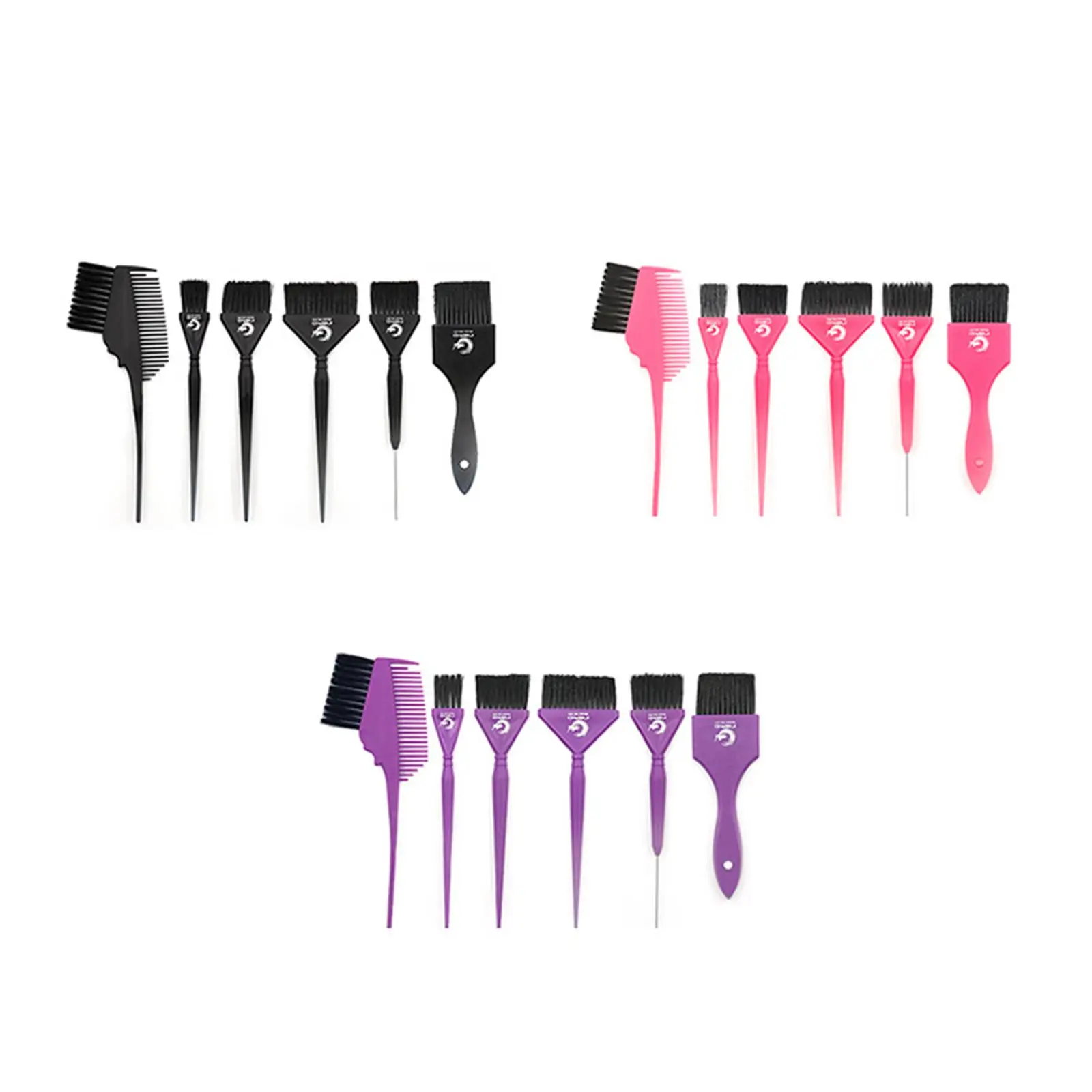 

6 Pieces Hair Dye Color Brush Set Hair Dye Brush Set Hair Coloring Kit DIY Beauty Salon Tools to Apply Hair Color Mixing Comb