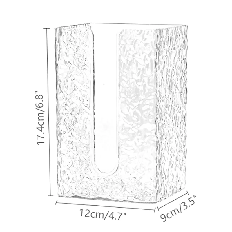Multipurpose Tissue Box Transparent Rectangular Tissue Storage Box Bathroom Wall Mounted Toilet Paper Case Desktop Napkin paper towel holder toilet paper holder toilet paper rack toilet roll holder tissue holder
