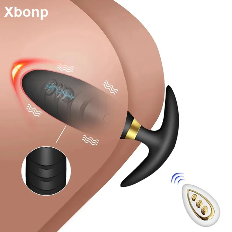 Drahtlose Fernbedienung Anal Plug Prostata-Massagegerät für Männer und Frauen Vibrierender Analplug Dildo G-Punkt-Stimulator Erwachsenes Sexspielzeug 1