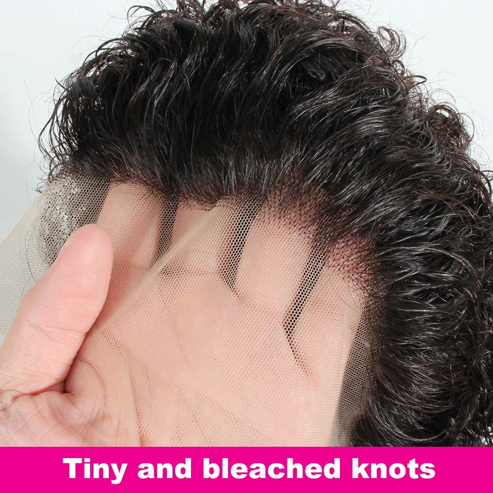 Pixie Cut Short Curly Human Hair Wigs Cheap 13x1 Transparent Lace Wigs Deep Curly For Black Women Natural Color Pre Plucked